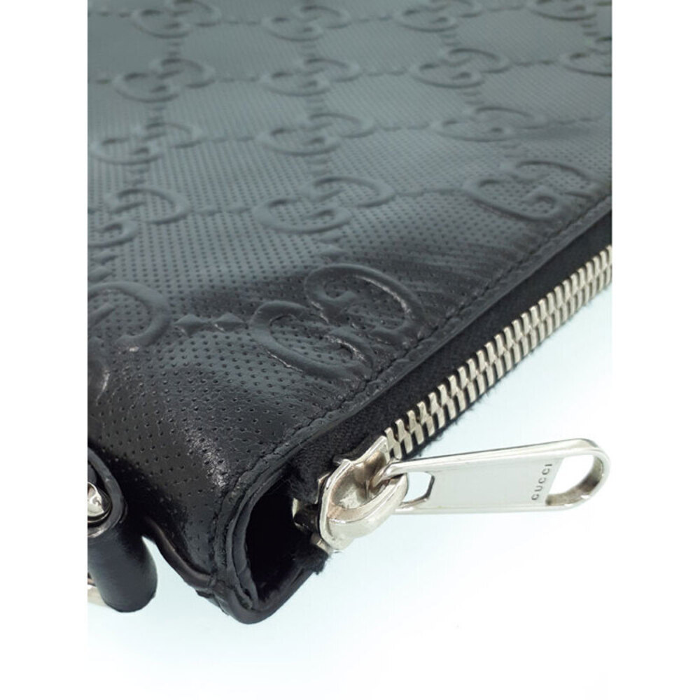 GUCCI GG Embossed Messenger Crossbody Bag Black - Picture 7 of 9